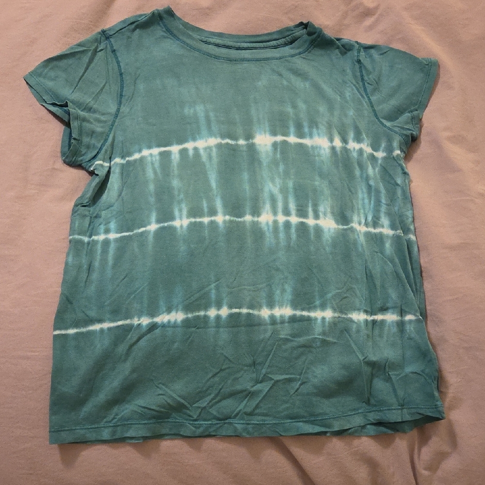 *4/$15 Deal Women's Universal Thread Teal Tie-Dye T-Shirt